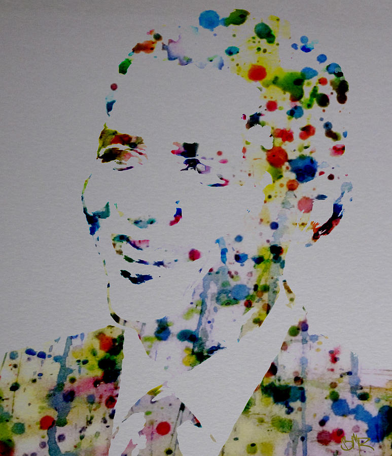 Barack Obama Paint Drops Digital Art by Brian Reaves