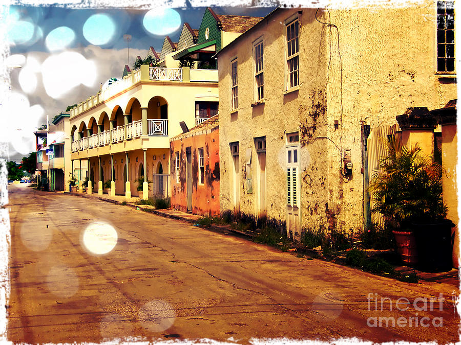 Architecture Photograph - Barbados Street Scene by Sophie Vigneault