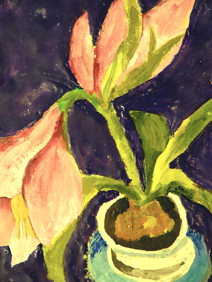 Lily Painting - Barbaras Lily by Valerie Lynch Lily Painting - Barbaras Lily by Valerie Lynch
