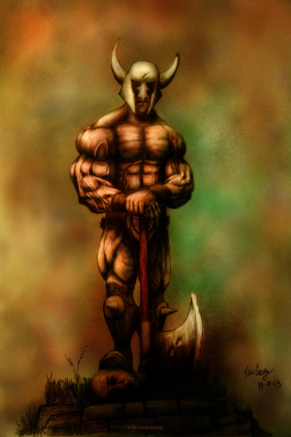 barbarian king digital art by kim gauge barbarian king by kim gauge