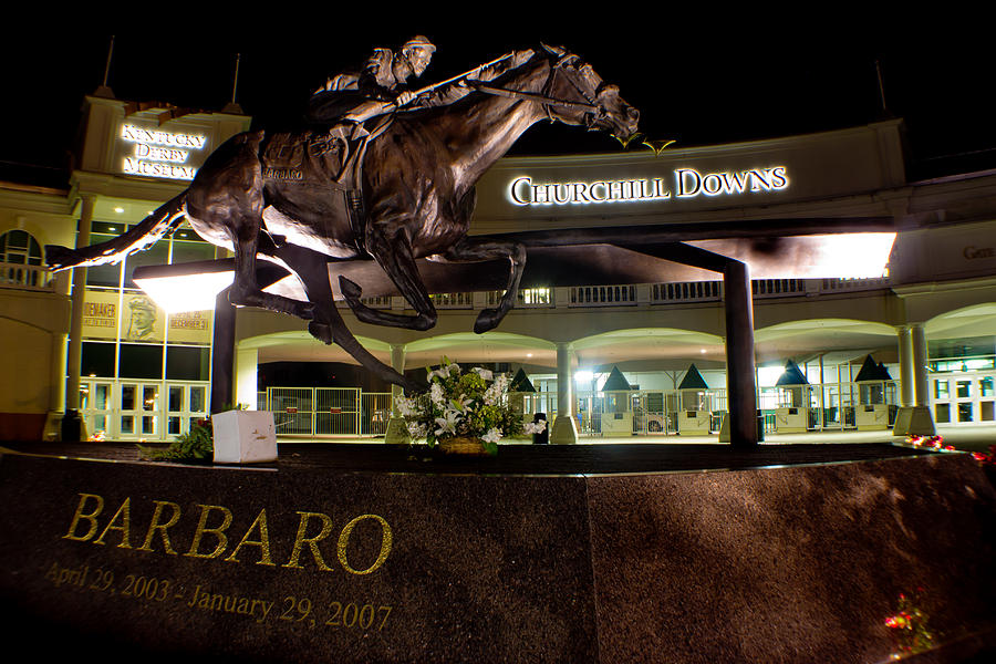 Barbaro Statue Outside of Churchill Downs  Photograph by John McGraw