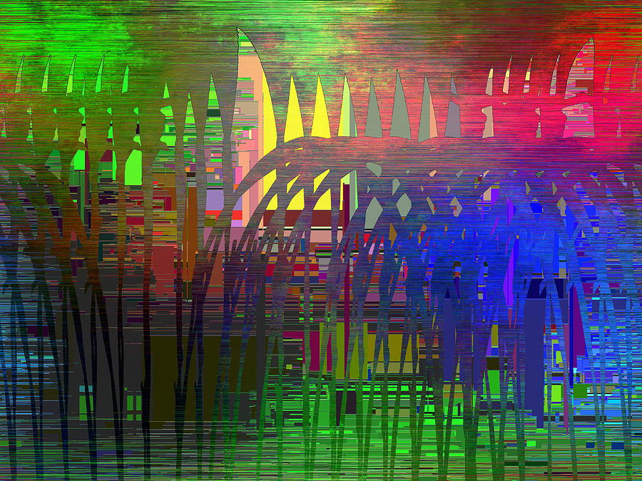 Barbed Wire Cubed 3 Digital Art by Tim Allen