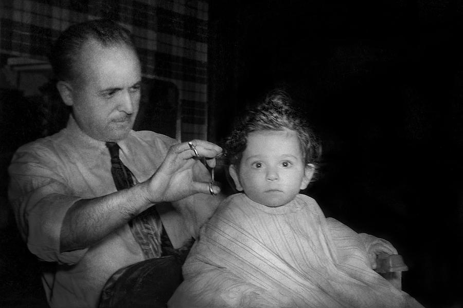 Barber - First Haircut Photograph by Mike Savad