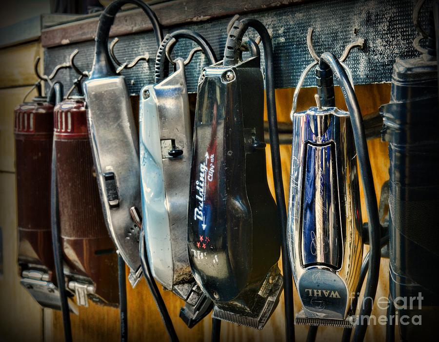 Vintage Photograph - Barber -  Hair Clippers by Paul Ward