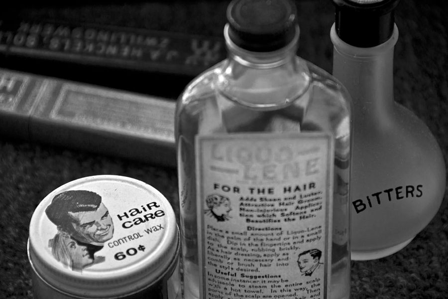 Barber Shop 18 BW Photograph by Angelina Tamez