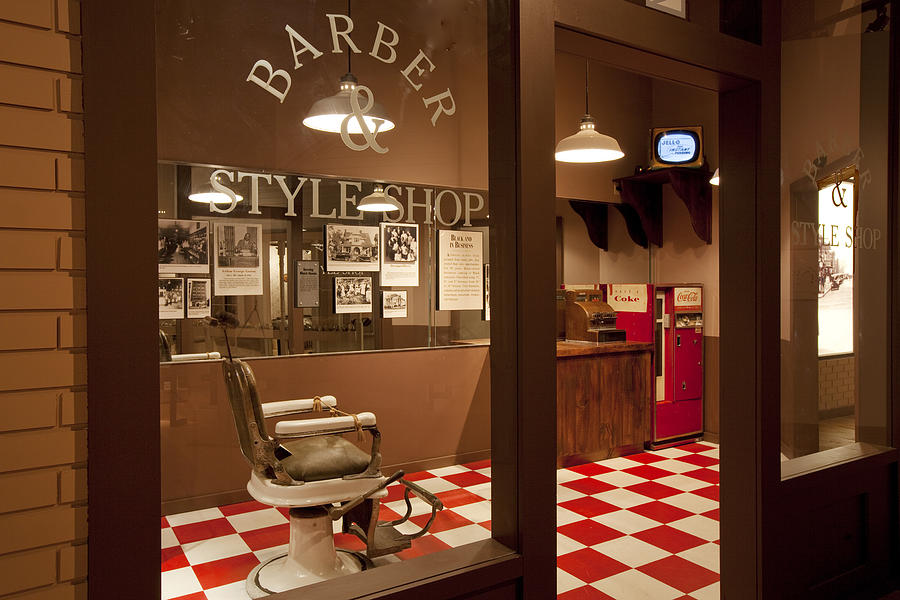Barber Shop Display at the Birmingham Civil Rights