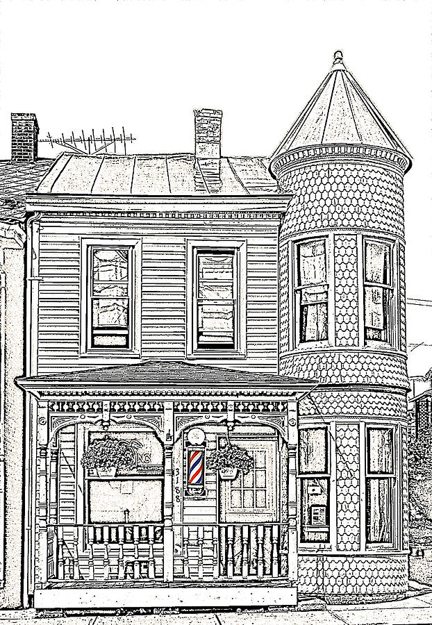 Barber Shop Drawing Photograph by Barry Monaco Fine Art America