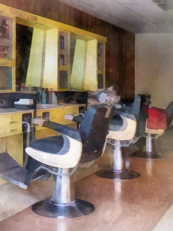Barber - Small Town Barber Shop Photograph by Susan Savad