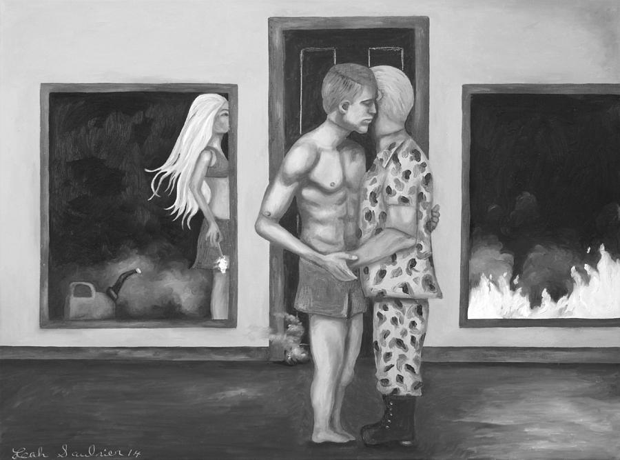 Barbies Revenge bw Painting by Leah Saulnier The Painting Maniac