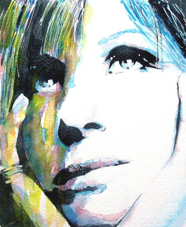 Barbra Streisand Painting by Paul Lovering