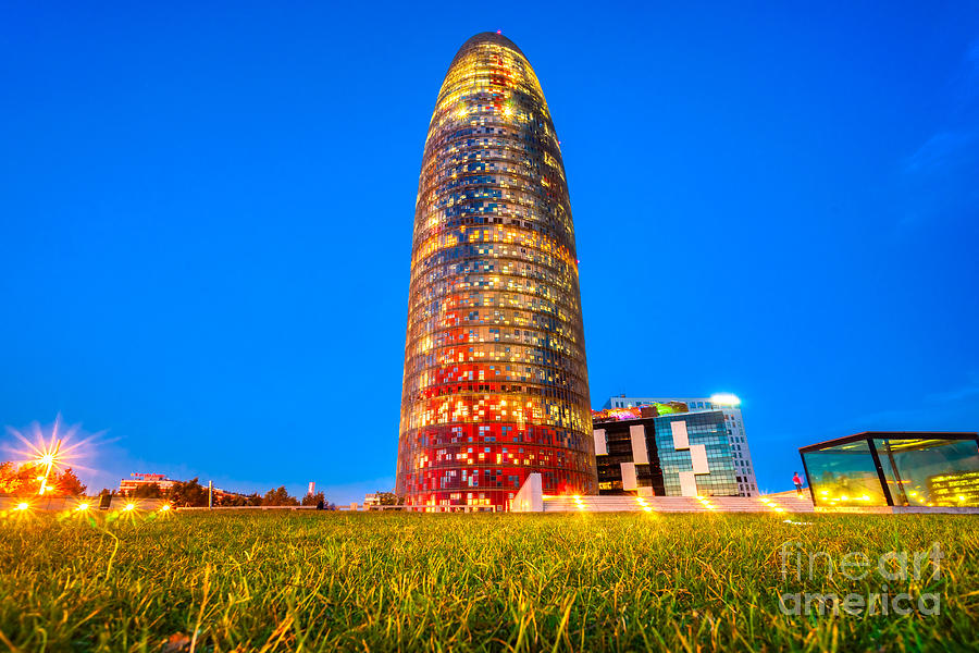Barcelona . Agbar Tower Photograph by Luciano Mortula