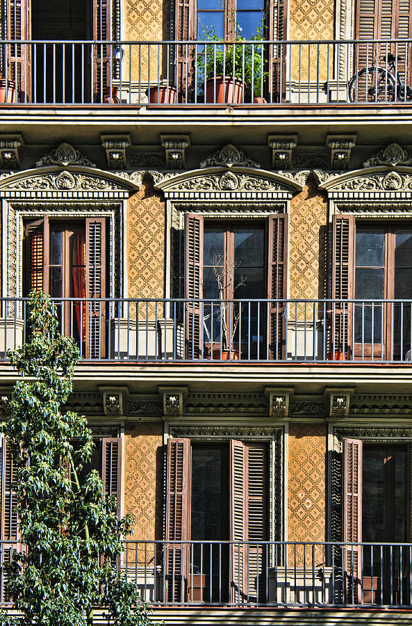 Barcelona Balconies Photograph by Betty Eich