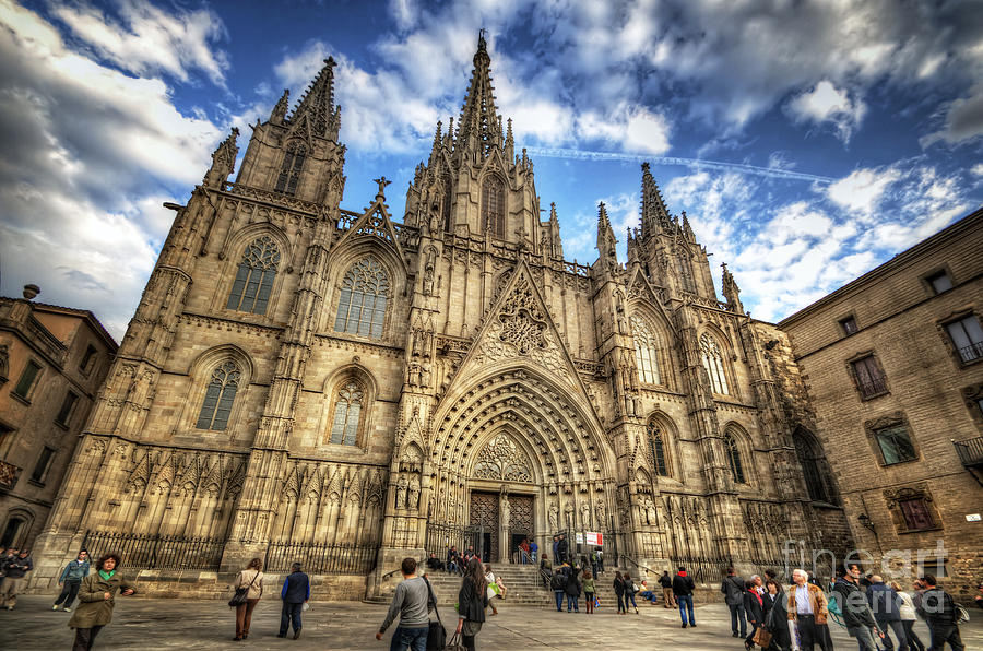 Architecture Photograph - Barcelona Cathedral 2.0 by Yhun Suarez