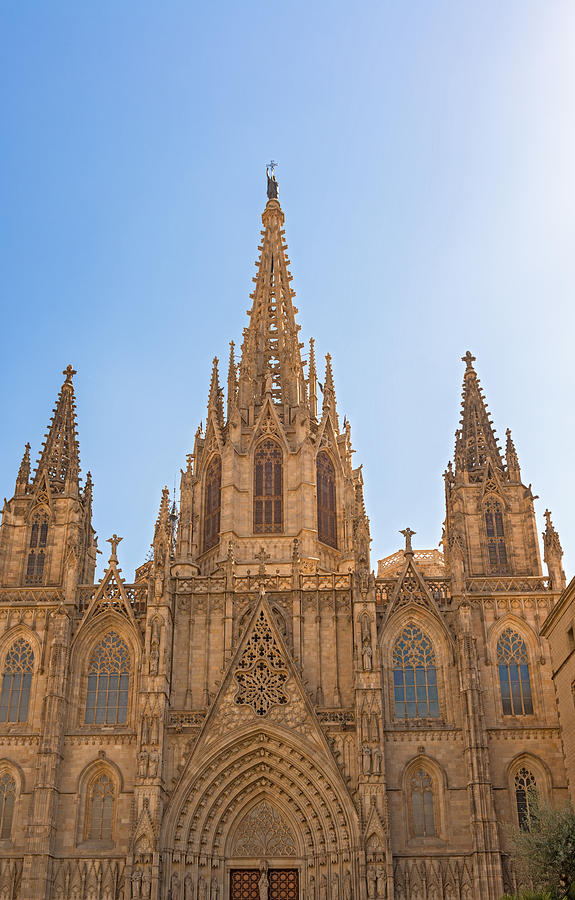 Barcelona cathedral facade Photograph by Marek Poplawski