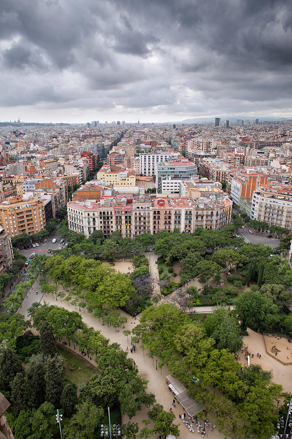 Barcelona Cityscape from Above Photograph by Artur Bogacki