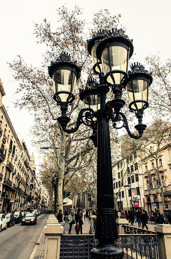 Barcelona - La Rambla Photograph by AM FineArtPrints
