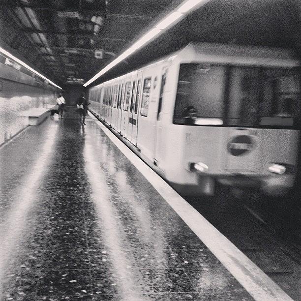 Travel Photograph - Barcelona Metro (2) #travel by David Lynch