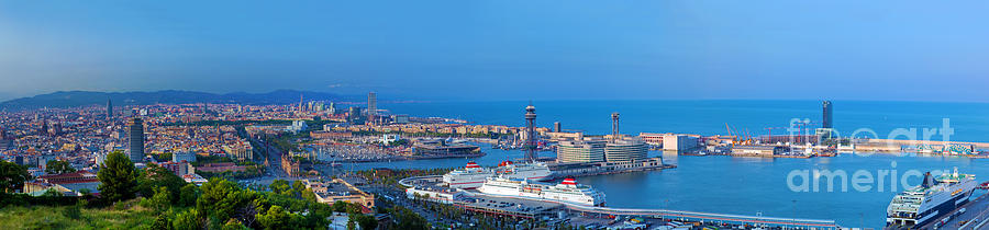 Barcelona panorama Photograph by Michal Bednarek