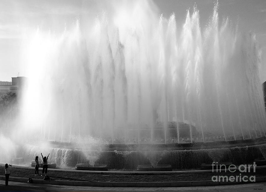 Barcelona Water Fountain Joy Photograph by Haleh Mahbod