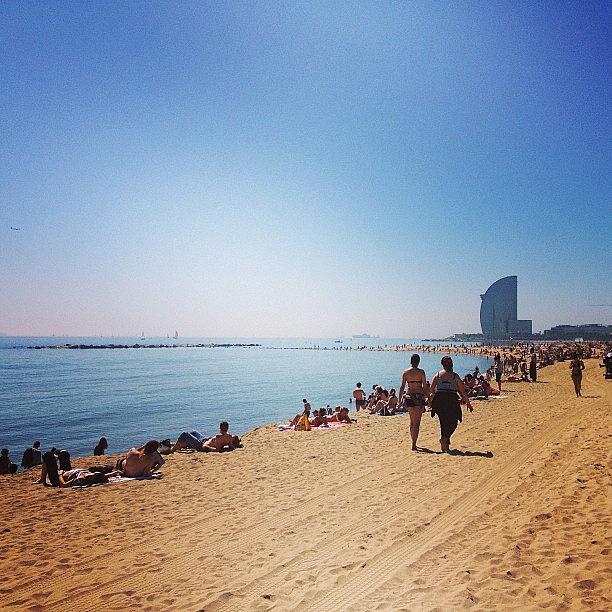 Barcelona Photograph - #barceloneta #barcelona #platja #playa by Marti Mercader
