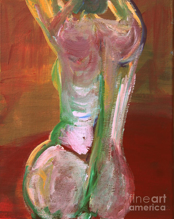 Nude Painting - Bare Back  by Julie Lueders 