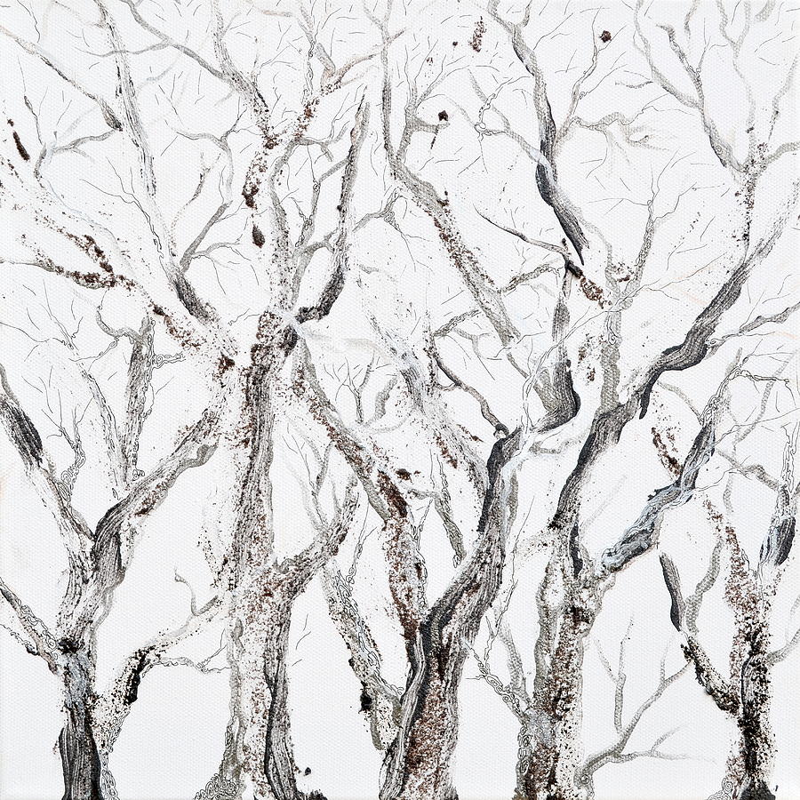 Bare Branches Painting by Regina Valluzzi