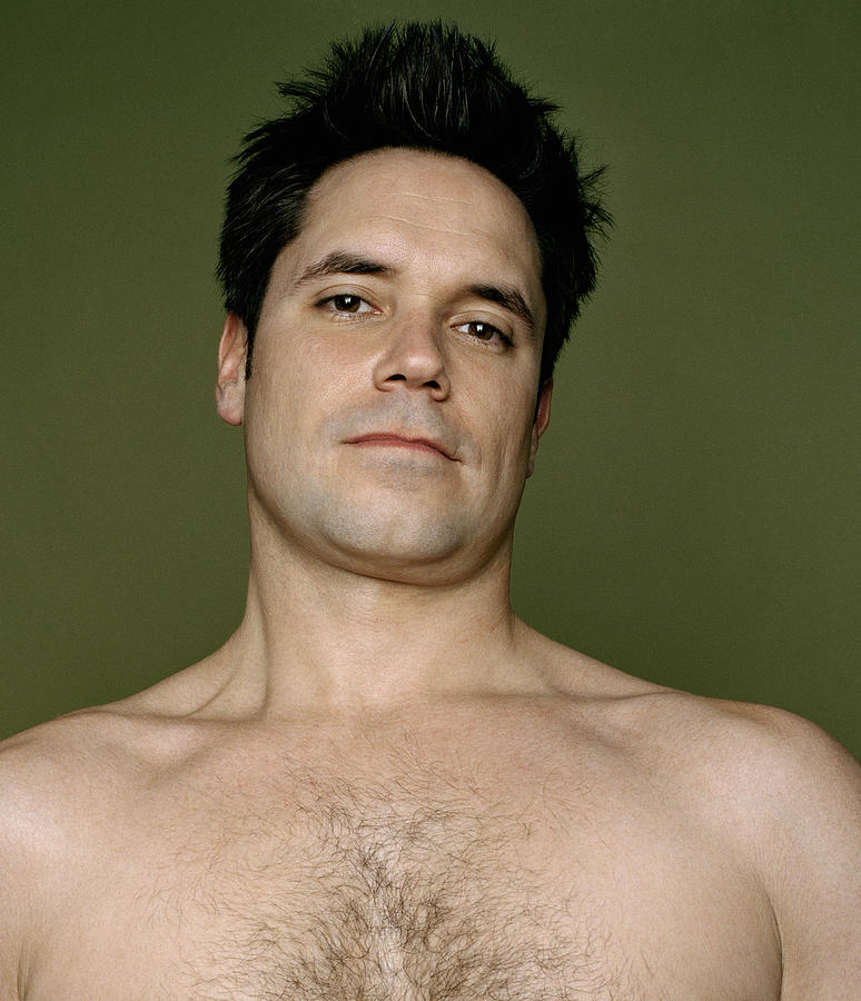 Bare-chested Man Smiling, Portrait Photograph by Andreas Kuehn