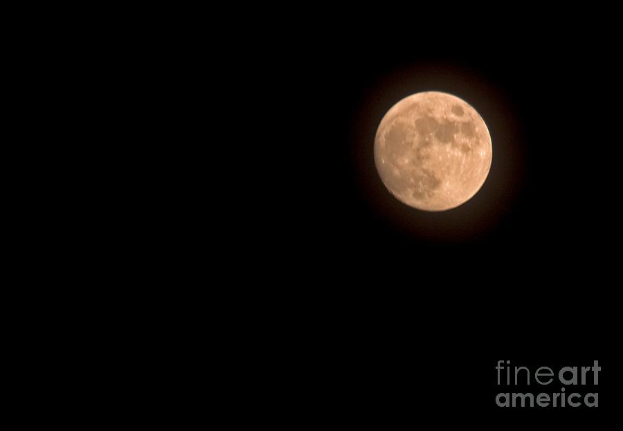 Barely Full Moon Photograph by John Harmon