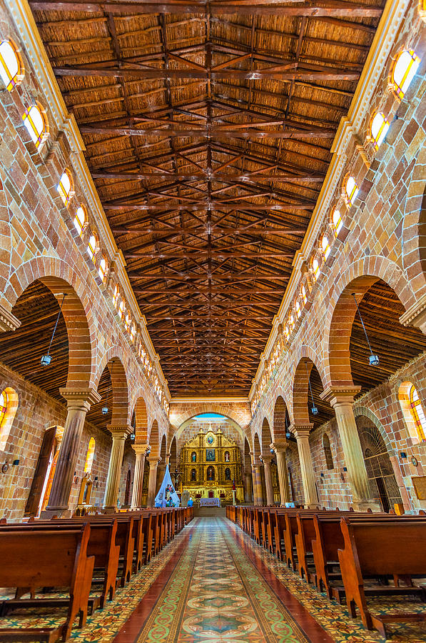 Barichara Cathedral Interior Photograph by Jess Kraft