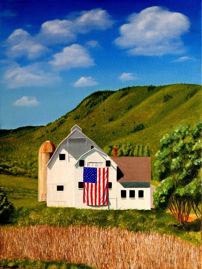 Barn Painting by Alan Conder