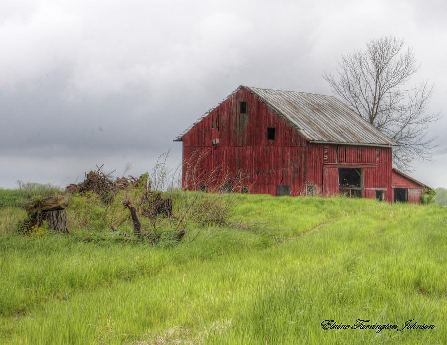 Barn and Hayfield by Elaine Farrington Johnson Barn and Hayfield by Elaine Farrington Johnson