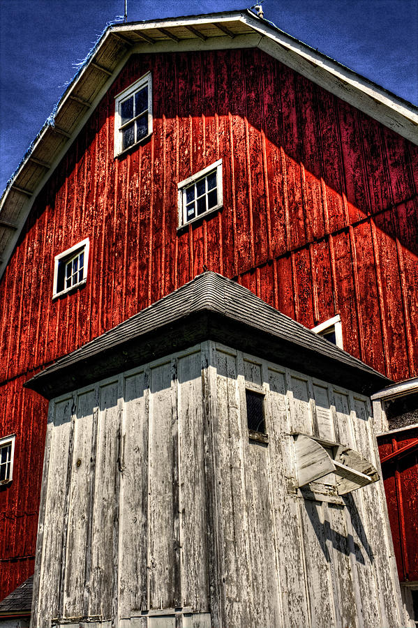 Barn and Milk House Photograph by Roger Passman