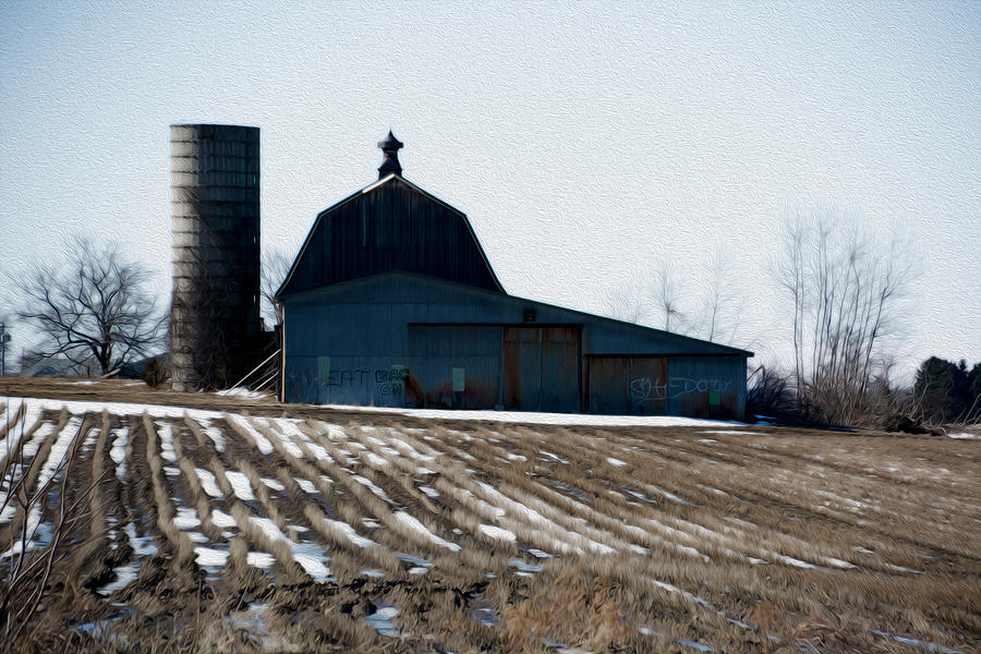 Barn and Silo Photograph by Tracy Winter
