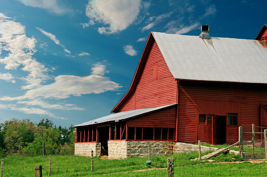 Barn at Carl Sandburg Photograph by Stephanie Rasor-Swain