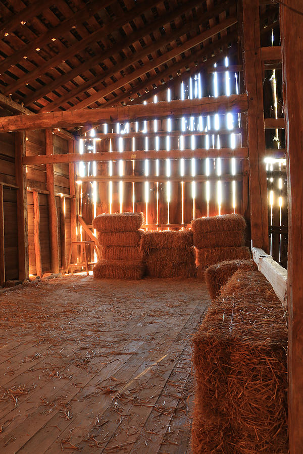 Barn Bails Photograph by Christopher McKenzie
