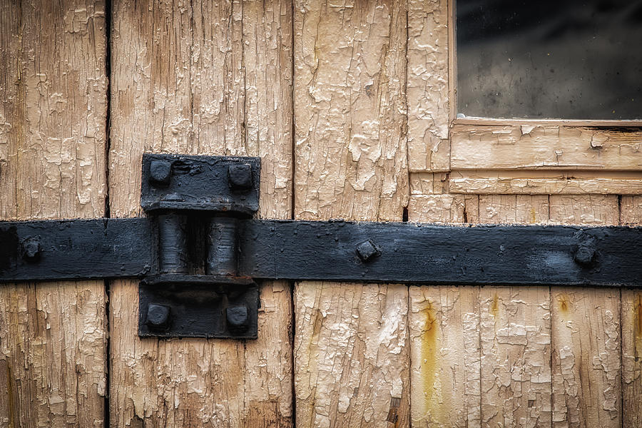 Barn Door Hinge Photograph by James Barber