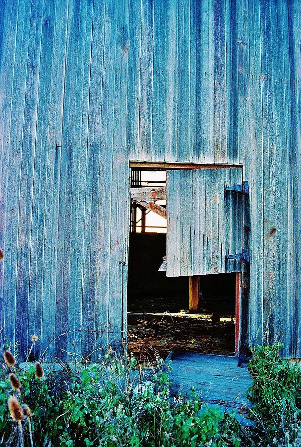 Barn Door... Monroe Co. Michigan Photograph by Daniel Thompson