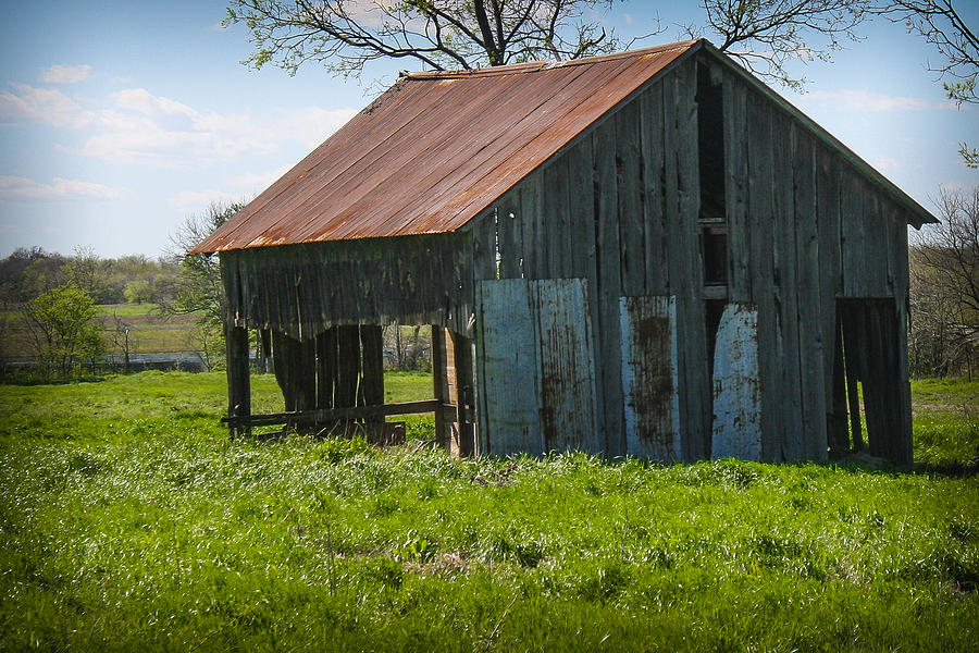 Barn In Color Photograph