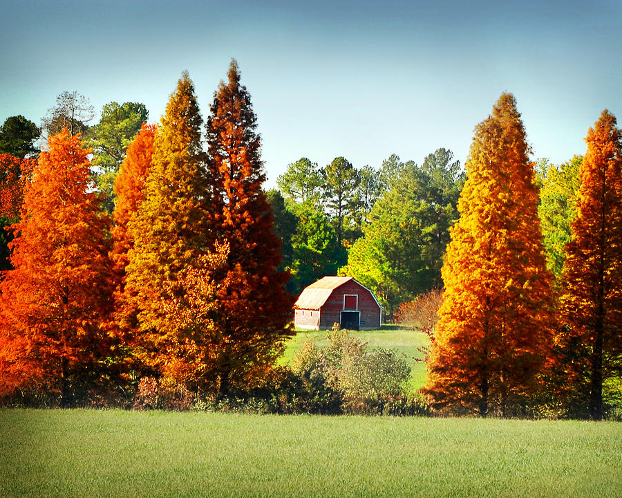 Barn in Fall by Val Stone Creager Barn in Fall by Val Stone Creager