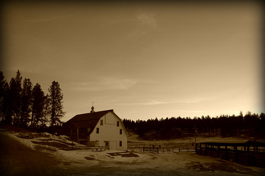 Barn in Quiet Morning Photograph by Greni Graph