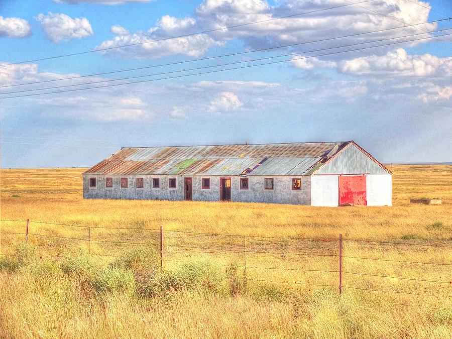Vintage Photograph - Barn Near Clayton NM IV by Lanita Williams