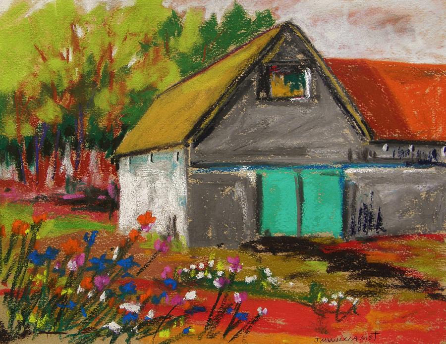 Barn Off From the Garden Painting by John Williams