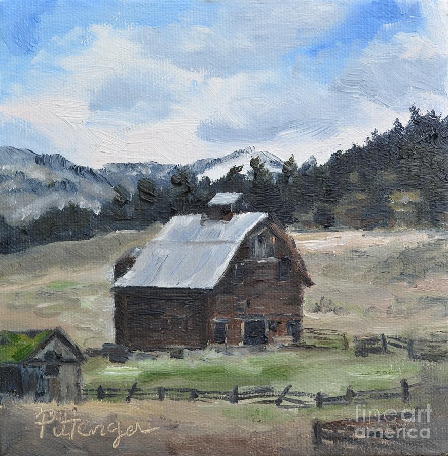 Mountain Painting - Barn on 97 by Lori Pittenger