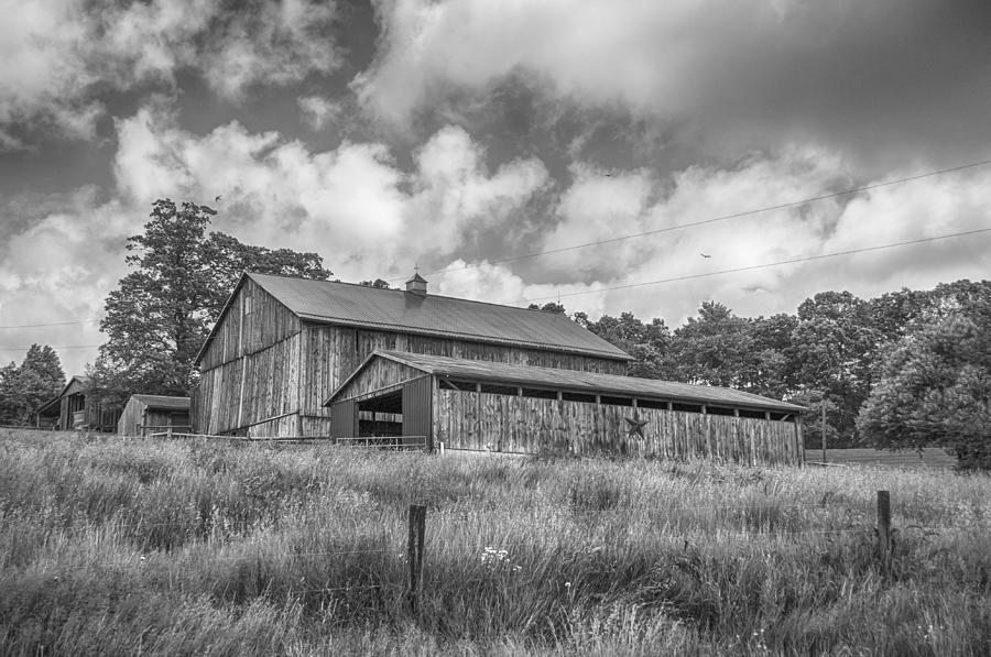 Barn on a Hill Photograph by Guy Whiteley
