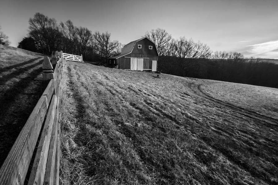 Barn on a hill Photograph by Sven Brogren