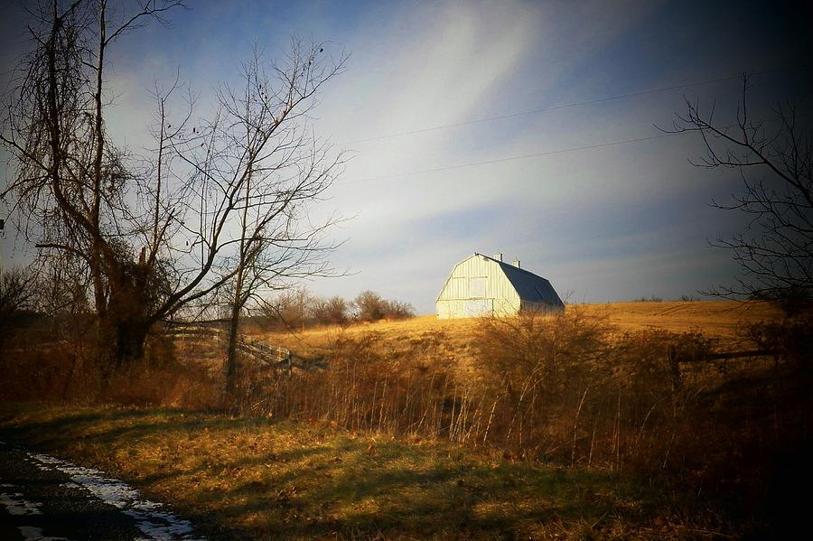 Barn on a Winter Day Photograph by Joyce Kimble Smith