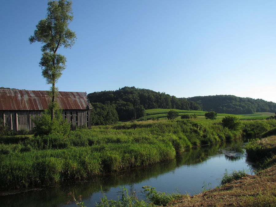 Rural Photograph - Barn On Bear Creek by Denise Hoff Rural Photograph - Barn On Bear Creek by Denise Hoff
