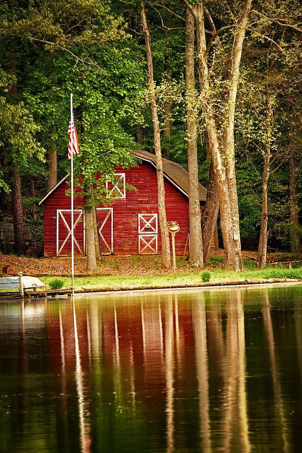 Barn on the Lake 2 Photograph by Joe Myeress