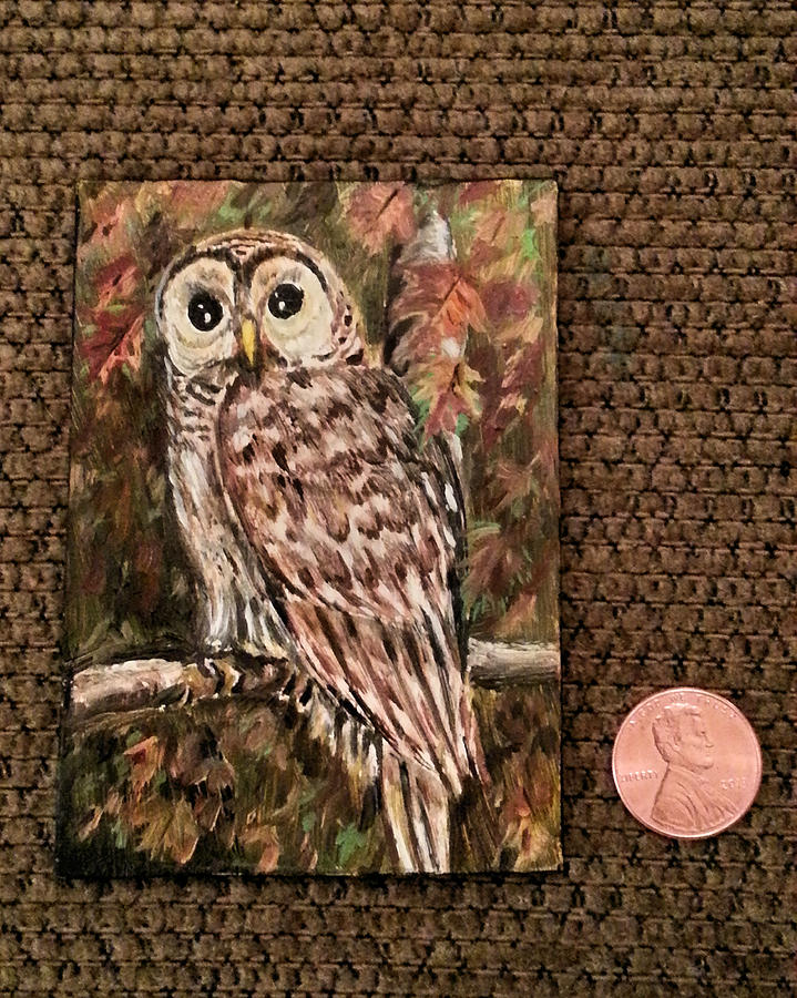 Barn owl  Painting by Steve Ozment