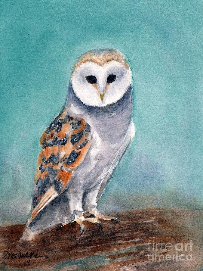 Barn Owl Painting by Suzanne Krueger